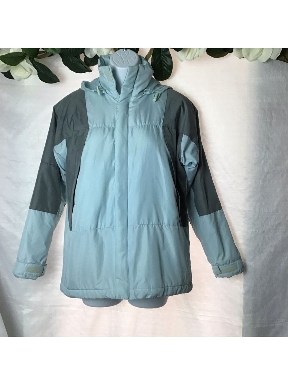 Steve & Barry’s Light Blue & Gray Puffer Jacket